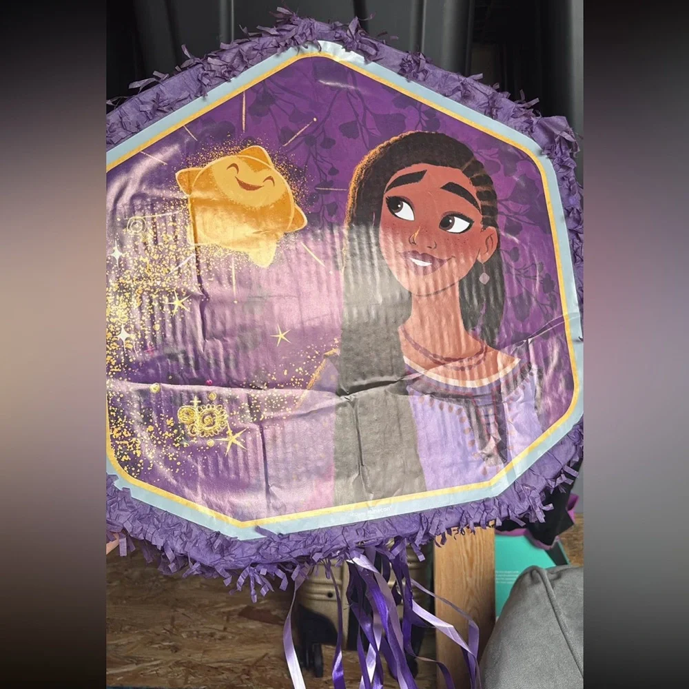 Disney Raya Purple Hexagon Party Pinata
